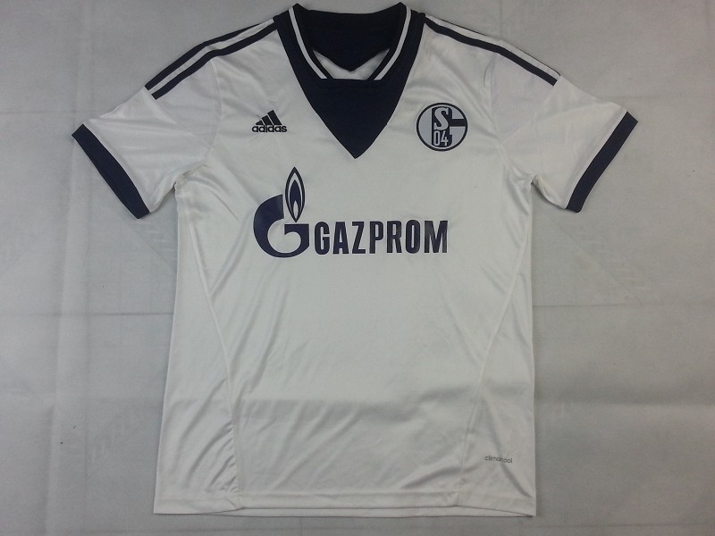 13-14 Schalke 04 Away White Jersey Shirt - Click Image to Close